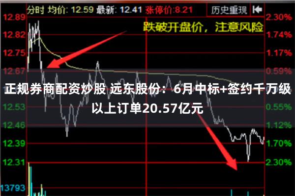 正规券商配资炒股 远东股份：6月中标+签约千万级以上订单20.57亿元