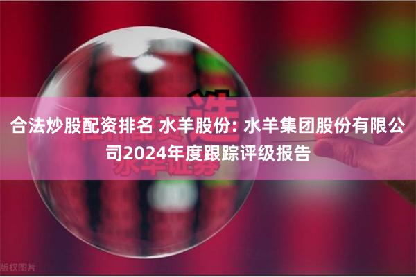 合法炒股配资排名 水羊股份: 水羊集团股份有限公司2024年度跟踪评级报告