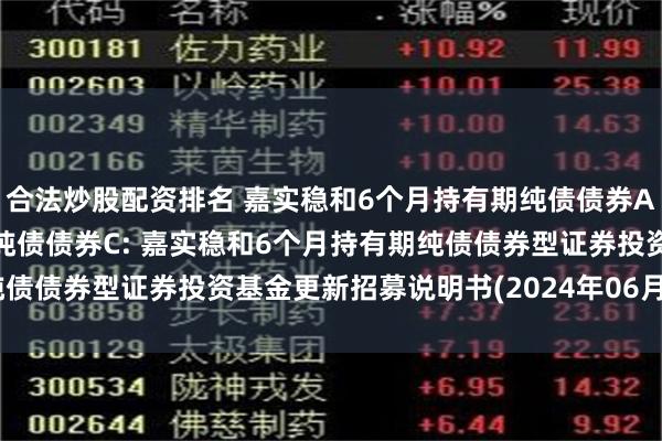 合法炒股配资排名 嘉实稳和6个月持有期纯债债券A,嘉实稳和6个月持有期纯债债券C: 嘉实稳和6个月持有期纯债债券型证券投资基金更新招募说明书(2024年06月25日更新)