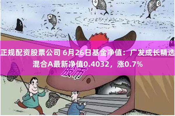 正规配资股票公司 6月26日基金净值：广发成长精选混合A最新净值0.4032，涨0.7%