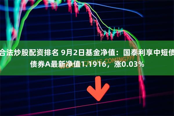 合法炒股配资排名 9月2日基金净值：国泰利享中短债债券A最新净值1.1916，涨0.03%